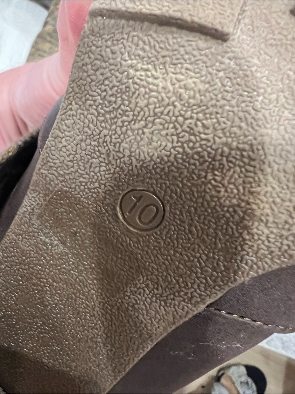 Muk Luks Brown Knit Cuff Heeled Ankle Boots see pics - Picture 9 of 10